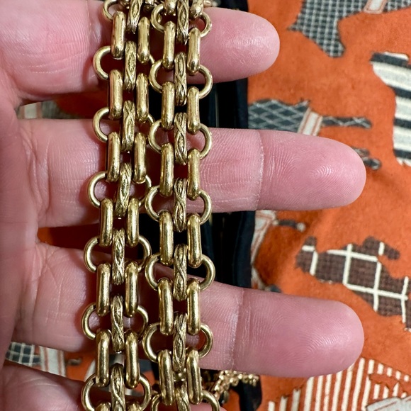 CHANEL ❤️🌟 CIRCA 1960s COLLECTION PIECE KISS-LOCK JERSEY CHEVRON VINTAGE BAG ⭐️ - Picture 8 of 16